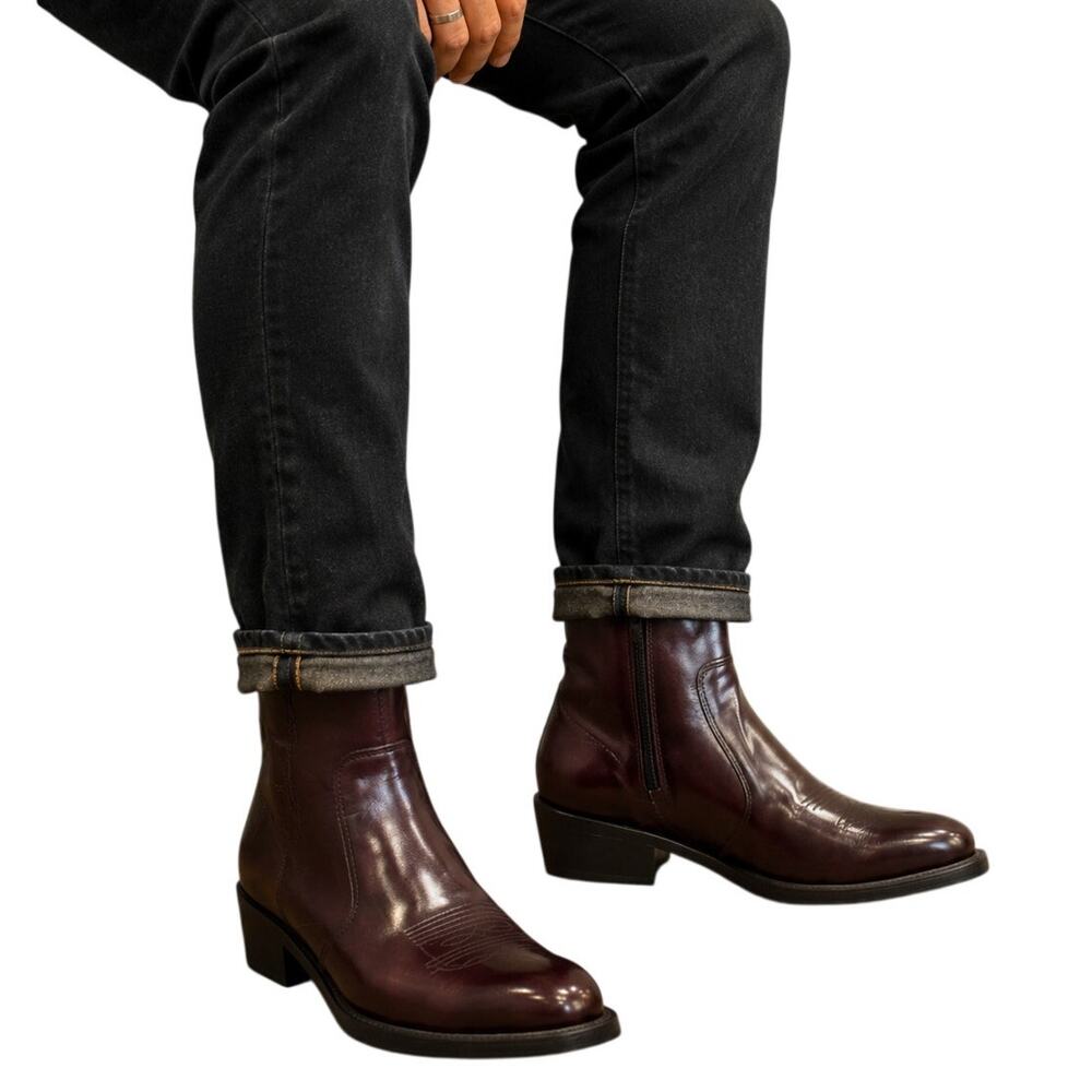 Durango TR‑825 Men’s Western Ankle Boots Leather Size 9.5 EE